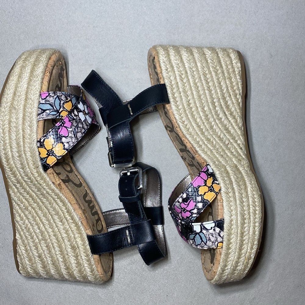 NIB MSRP $130 Sam Edelman Destin Espadrille Wedge Sandal Women's Size 8 - Picture 6 of 7